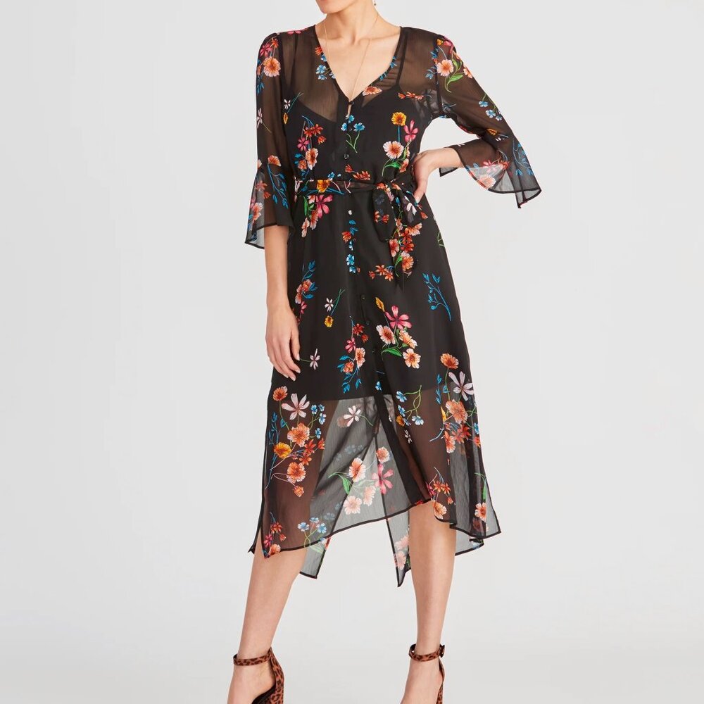 Rachel Rachel Roy Floral Rosita Dress Size XL